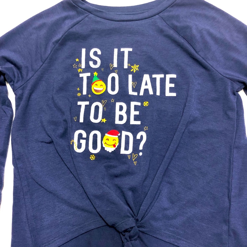 Grayson Social Shirt Christmas 7/8 Medium Blue